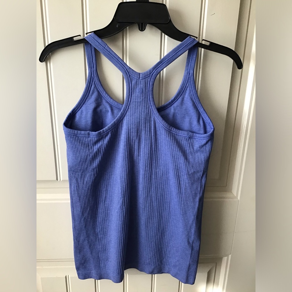 🌼Lululemon Ebb to Street Shelf Bra Tank Top *Light Support Wild Indigo Size 8 - Picture 5 of 12